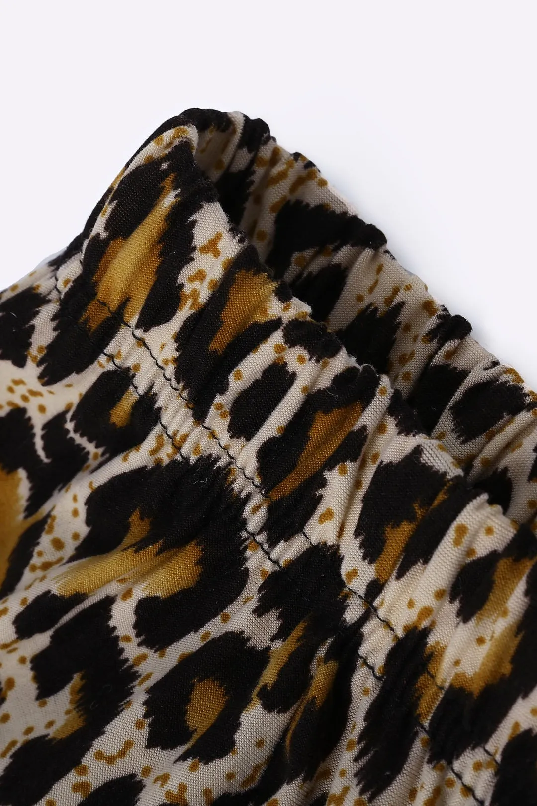 Wholesale Off The Shoulder Long Sleeve Leopard Sexy Dresses