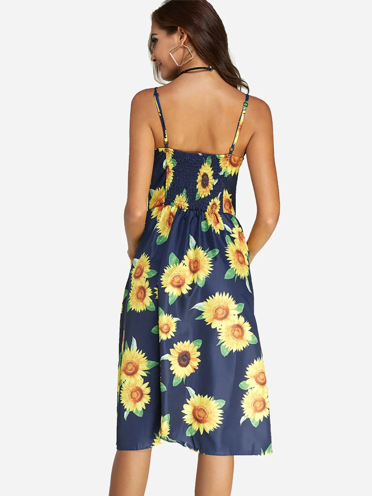 Wholesale Sleeveless Side Pockets Sexy Dress