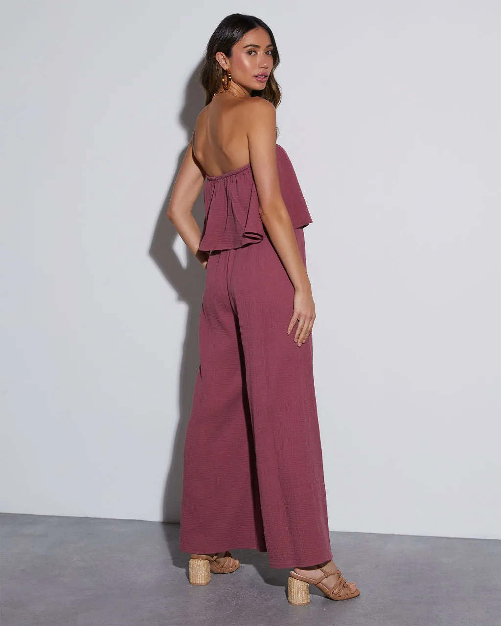 Work And Play Strapless Relaxed Jumpsuit