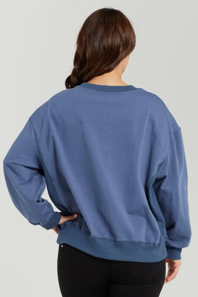 Zafina Nyla Jumper Blue Heart