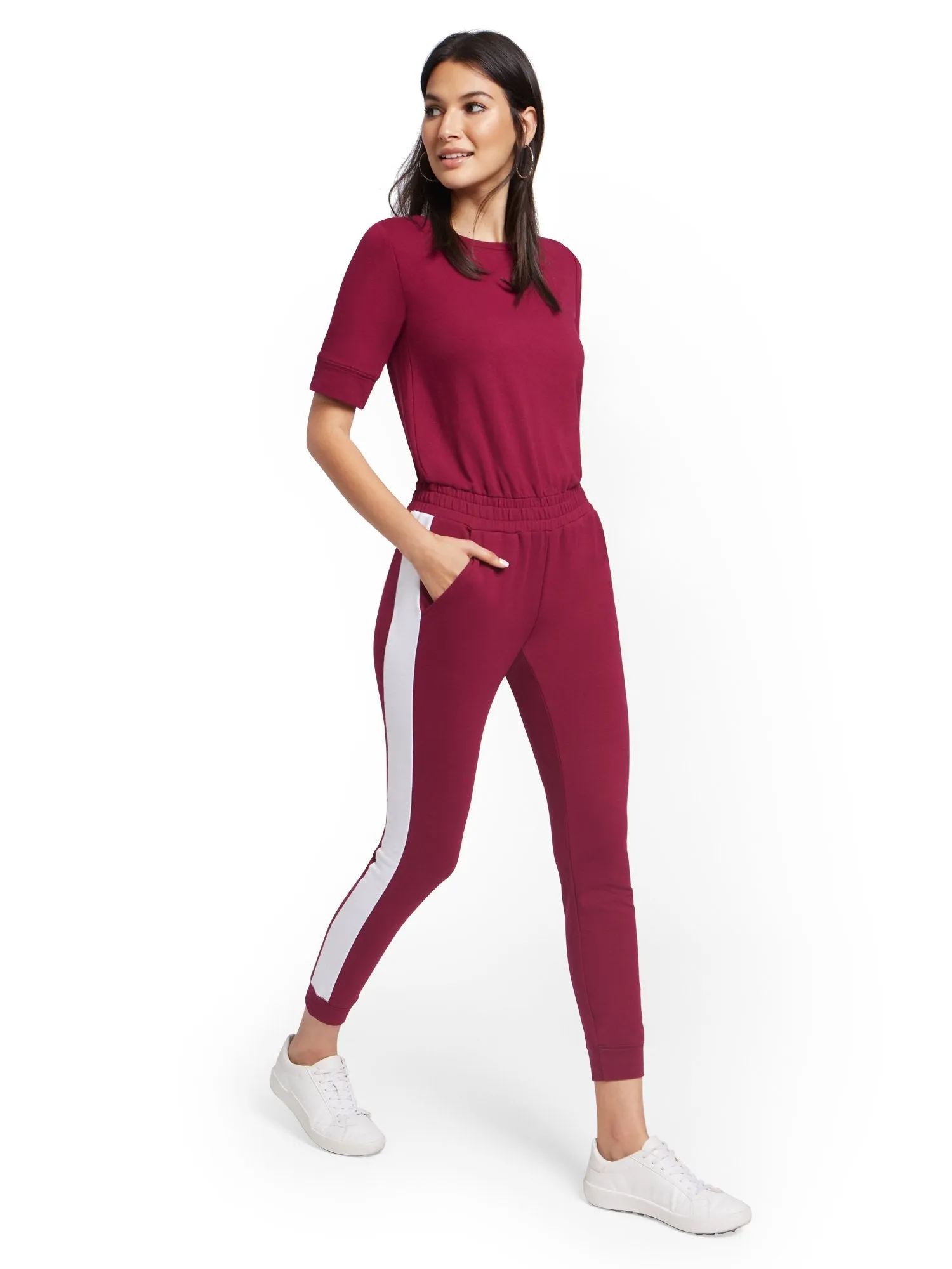 Zipper-Back Jumpsuit