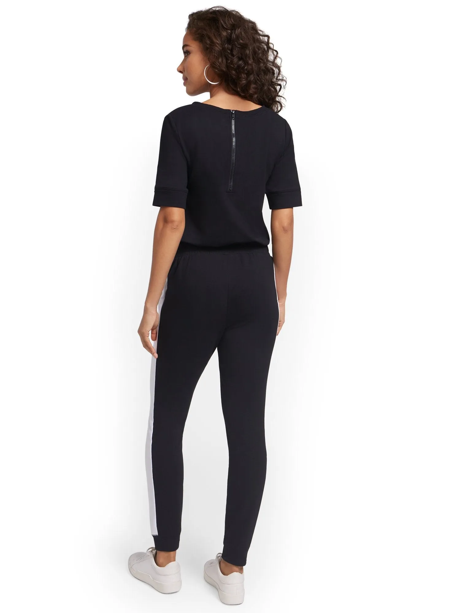 Zipper-Back Jumpsuit