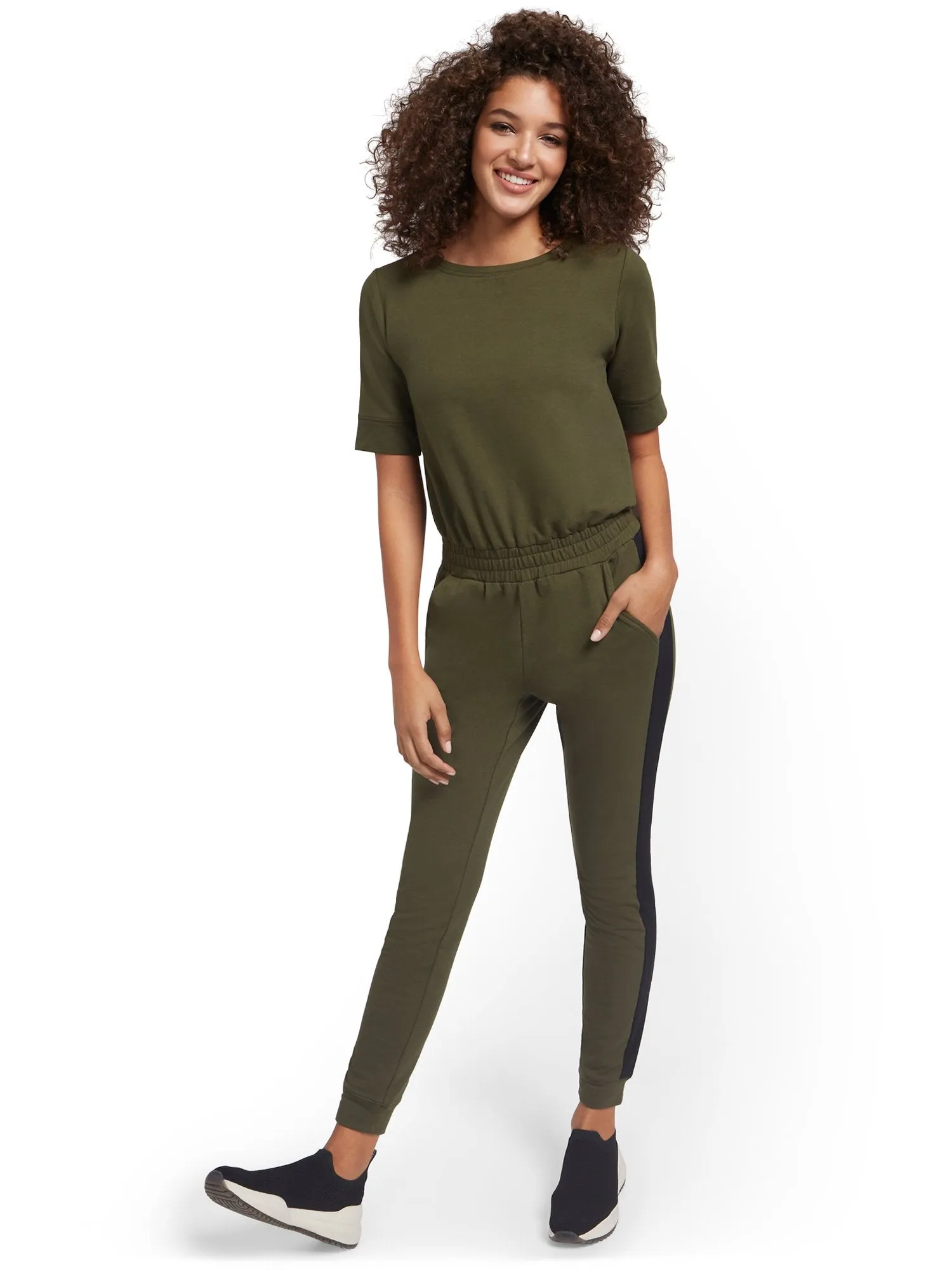Zipper-Back Jumpsuit